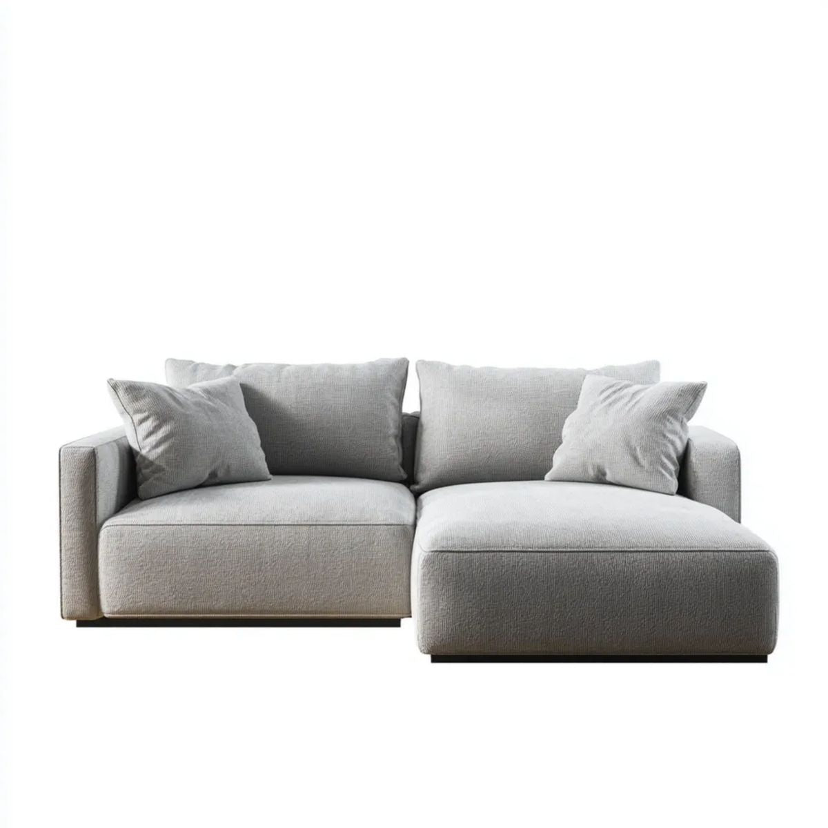 Sofa, 3-osobowa sofa z syrop z syrop z syrop z poliestru barwy białej, 260 x 160 x 80 cm