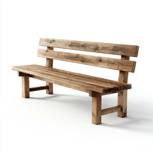 Ławka ogrodowa, 3 brązowe ławki w sosnie litej 180 x 60 x 85 cm prostokątne