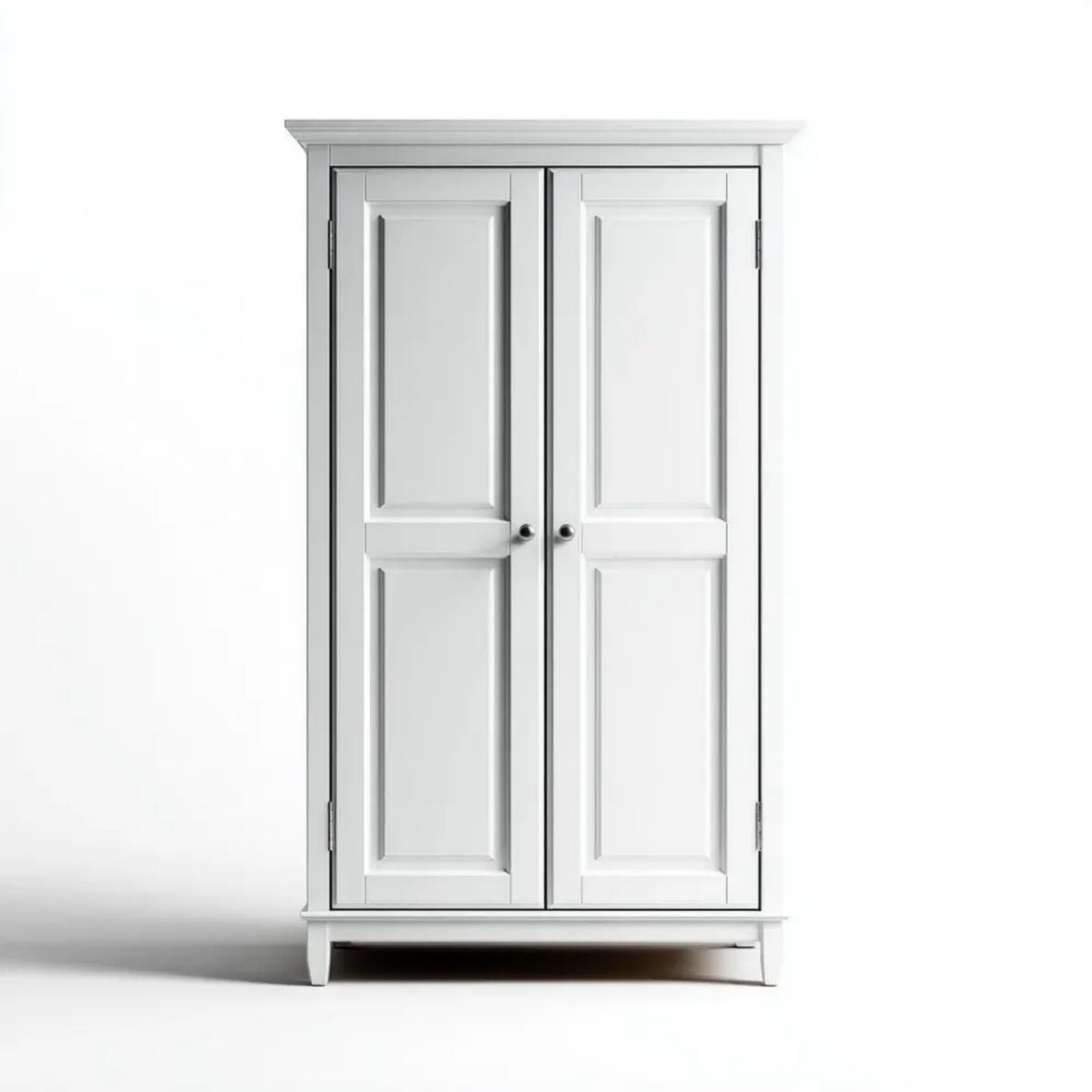 Szafa, Szafka Białego pokoju w MDF i Biała Pirempina z 2 drzwiami, 100 x 50 x 190 cm