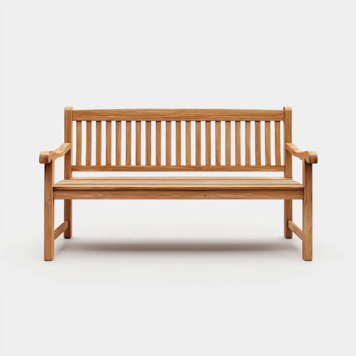 Ławka ogrodowa 2 miejsca miód brązowy lite drewno d, 120 x 65 x 90 cm