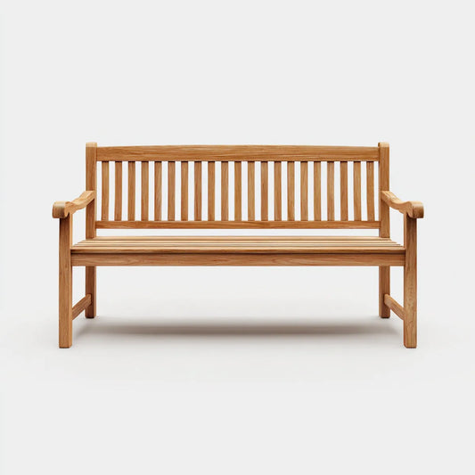 Ławka ogrodowa 2 miejsca miód brązowy lite drewno d, 120 x 65 x 90 cm